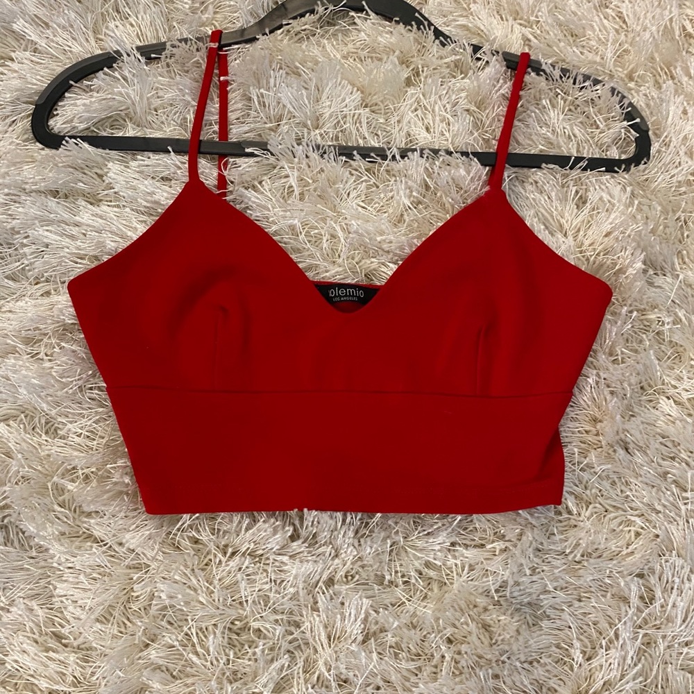 Solemio Red Crop Top